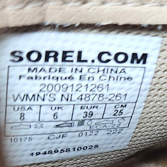 Sorel Hi-Line Hiker Boot Women 8 Umber/Tawny Buff Tan w/ Rust Laces NL4878-261 - Picture 11 of 14